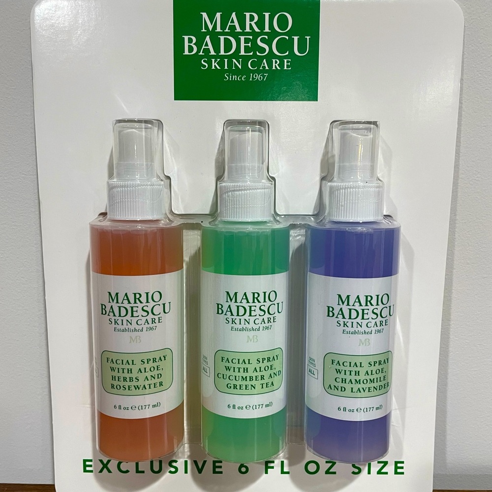 New In Package - THREE - 6oz (LARGE BOTTLES) Mario Badescu Face Mists